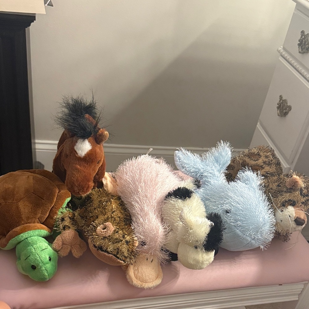 Lot of 7 Webkinz stuffed animals
